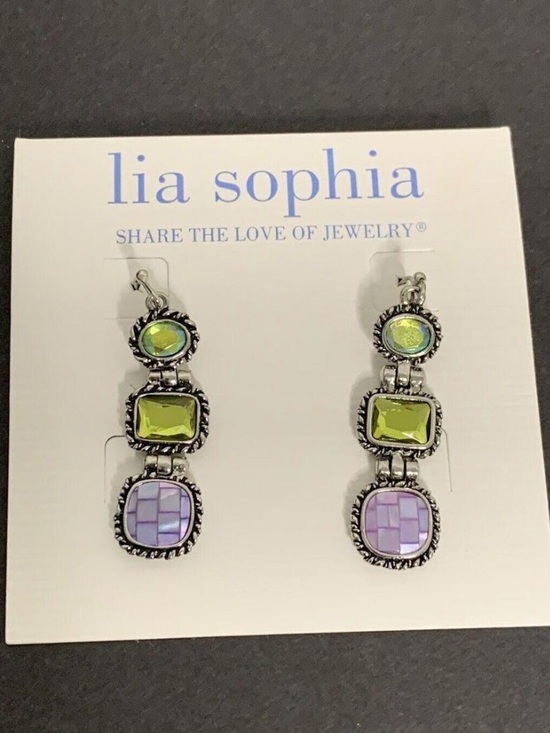 Lia Sophia Jewelry - Lia Sophia Granada silver-tone earrings